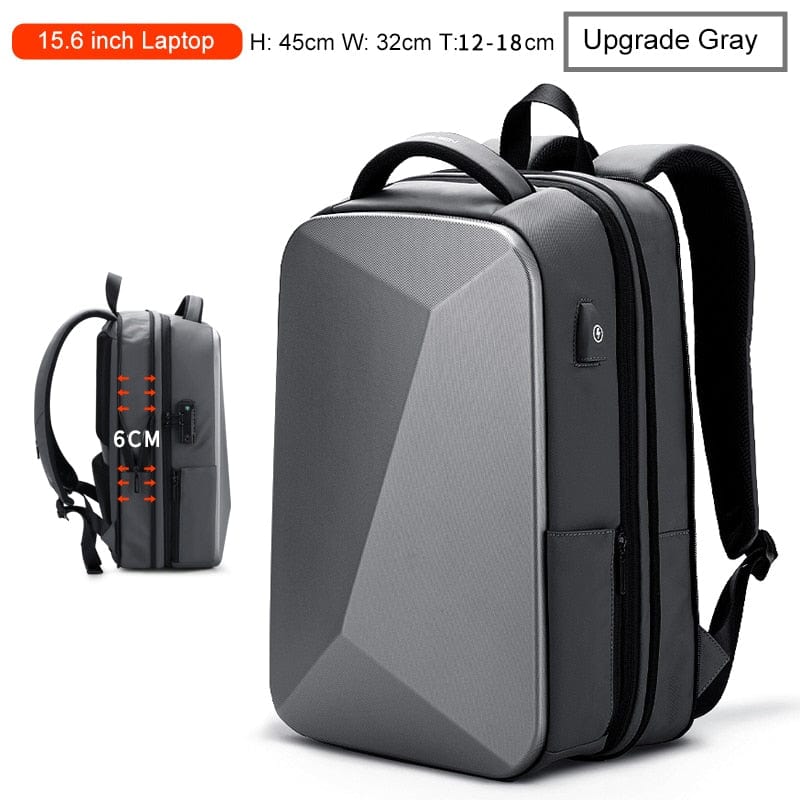 Showlu Fashion Store 0 Upgrade Gray / Poland Fenruien Brand Laptop Backpack Anti-theft Waterproof School Backpacks USB Charging Men Business Travel Bag Backpack New Design