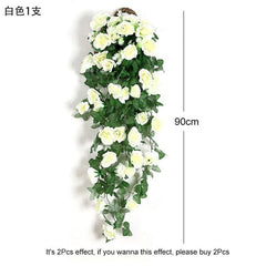 Showlu Fashion Store 0 White 3 Violet Artificial Flower Party Decoration Simulation Valentine&#39;s Day Wedding Wall Hanging Basket Flower Orchid fake Flower