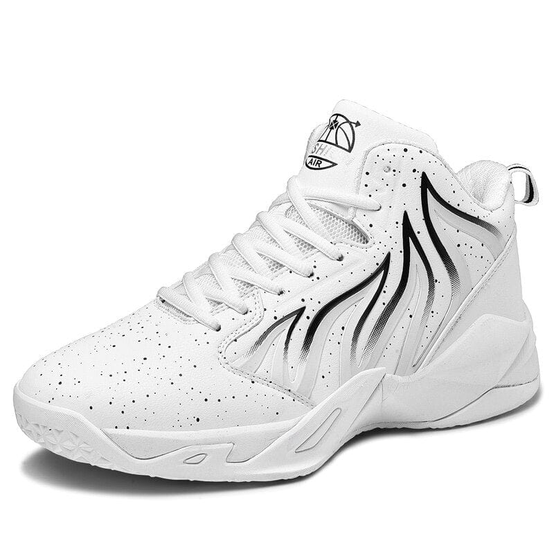 Showlu Fashion Store 0 White / 36 Brand Mens High-top Non-Slip Basketball Shoes Trendy Boys Breathable Sports Tennis Shoes Comfortable Gym Training Athletic Shoes