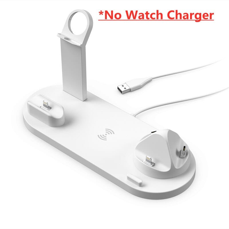 Showlu Fashion Store 0 White 5-in-1 Wireless Charger Stand Pad