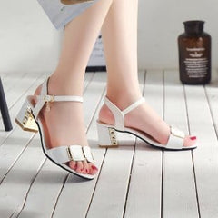 Showlu Fashion Store 0 White sandals168-1 / 35 2023 women fashion spring  summer high heel sandals lady sexy comfortable sandals female cute pu leather sandals