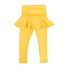 Showlu Fashion Store 0 Yellow / 2T Solid Color Girls Pants Kids Leggings 2-10Y Children Clothing Autumn Cotton Leggings Warm Baby Girl Skirt-pants High Quality