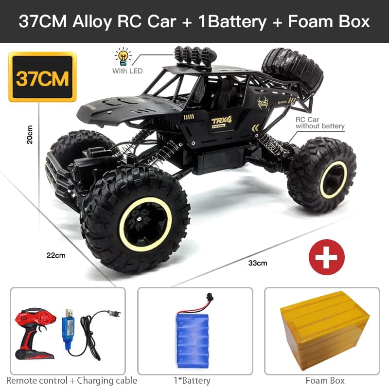 Showlu Fashion Store 0 ZWN 1:12 / 1:16 4WD RC Car With Led Lights 2.4G Radio Remote Control Cars Buggy Off-Road Control Trucks Boys Toys for Children