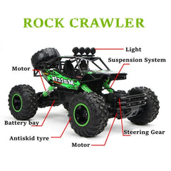 Showlu Fashion Store 0 ZWN 1:12 / 1:16 4WD RC Car With Led Lights 2.4G Radio Remote Control Cars Buggy Off-Road Control Trucks Boys Toys for Children