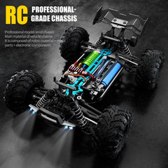 Showlu Fashion Store 0 ZWN 1:16 70KM/H Or 50KM/H 4WD RC Car With LED Remote Control Cars High Speed Drift Monster Truck for Kids vs Wltoys 144001 Toys