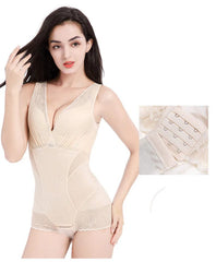  Showlu Fashion Store 0086 skin color / M / CHINA ZYSK Women Full Body Shapewear High Waist Body Shaping Underwear Waist Trainer Underbust Bodysuit Slimming Seamless Shapewear