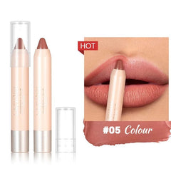  Showlu Fashion Store 05 Matte Nude Brown Lipliner Pen Waterproof Lasting Non-stick Cup Plumping Natural Contouring Lipstick Pencil Lips Makeup Cosmetics