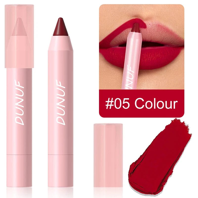  Showlu Fashion Store 05 Nude Brown Lip Liner Pencil Labial Makeup Waterproof Matte Lipstick 18 Color Red Contour Tint Crayon Pen Lip Contouring Cosmetic