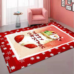 Showlu Fashion Store 07 / 60x90cm 24x36inch Christmas Decorations Carpet for Living Room Home Decor Sofa Table Large Area Rug Bedroom Entrance Doormat Bathroom Non-slip Mat