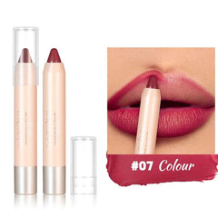  Showlu Fashion Store 07 Matte Nude Brown Lipliner Pen Waterproof Lasting Non-stick Cup Plumping Natural Contouring Lipstick Pencil Lips Makeup Cosmetics