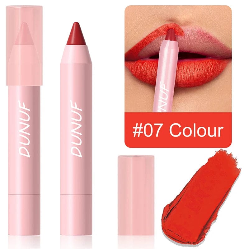  Showlu Fashion Store 07 Nude Brown Lip Liner Pencil Labial Makeup Waterproof Matte Lipstick 18 Color Red Contour Tint Crayon Pen Lip Contouring Cosmetic