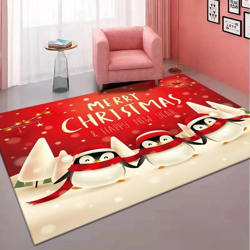 Showlu Fashion Store 08 / 60x90cm 24x36inch Christmas Decorations Carpet for Living Room Home Decor Sofa Table Large Area Rug Bedroom Entrance Doormat Bathroom Non-slip Mat