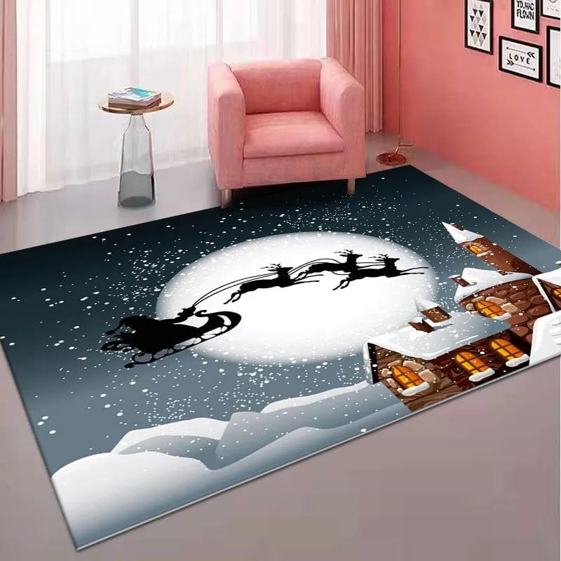 Showlu Fashion Store 09 / 60x90cm 24x36inch Christmas Decorations Carpet for Living Room Home Decor Sofa Table Large Area Rug Bedroom Entrance Doormat Bathroom Non-slip Mat