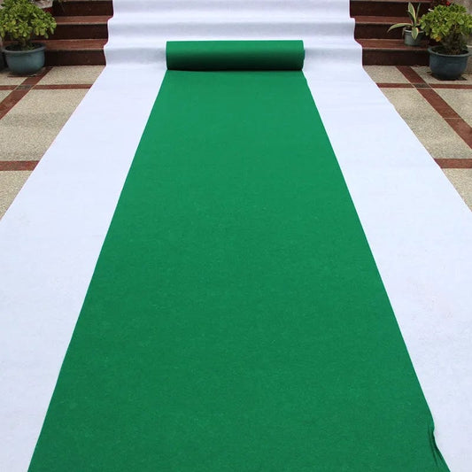 SHOWLU FASHION STORE 1.2m Wide Green Wedding Carpet Decorative Outdoor Party Electronic Muslim Prayer Mat Corridor Stairs Hallway Rugs Home Textiles