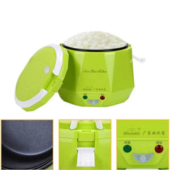 Showlu Fashion Store 1.3L Portable Electric Mini Rice Cooker Lunch Box Microwave Smart Rice Cooker Small  220V For House 12V/24V For Car/Truck