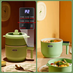 Showlu Fashion Store 1.5L Electric Rice Cooker Smart Cooking Pot Multicooker Lunch Box Rice Cookers Dormitory Hot Pot Non-stick Electric Skillet 220V