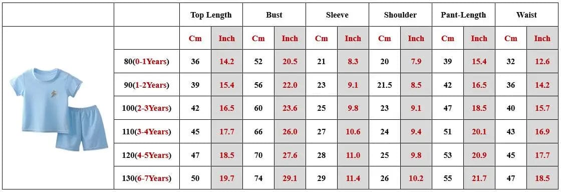 Showlu Fashion Store 1-7Y Baby Boy Clothes Set Summer Breathe Ice Silk Toddler Girl Outfit Tops+Pant 2Pcs Sleepwear Suit Kid Children Clothes A1070