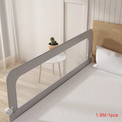 SHOWLU FASHION STORE 1.8m Grey New Arrival Bed Rail Guard for Baby Crib Rails No-assembly Bed Protective Barrier for Kids Safe Fence