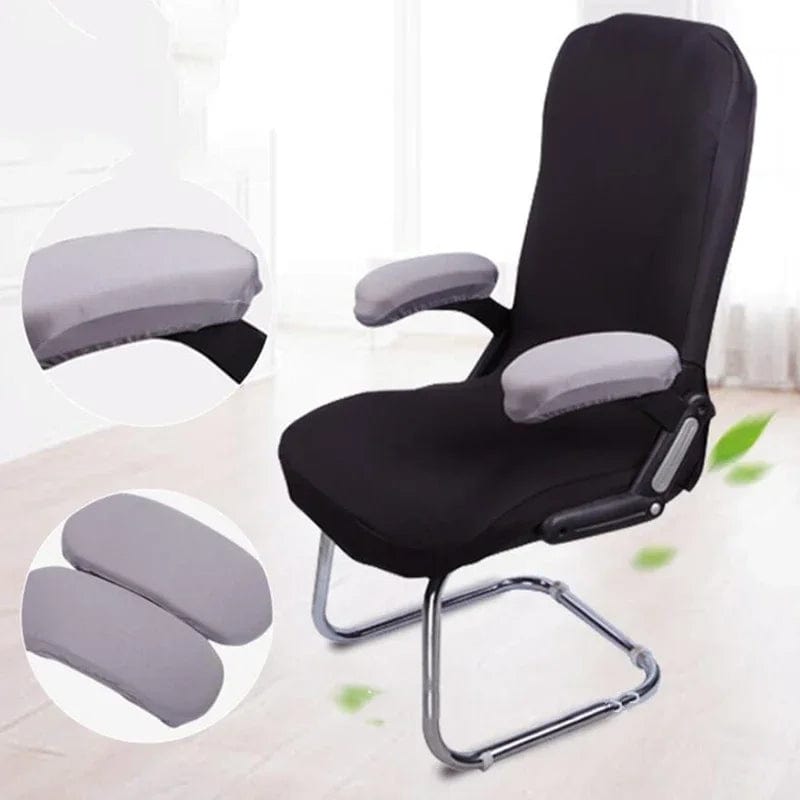 Showlu Fashion Store 1 Pair Computer Chair Armrest Covers with Sponge Spandex Stretch Office Chair Armrest Covers Removable Seat Arm Rest Covering