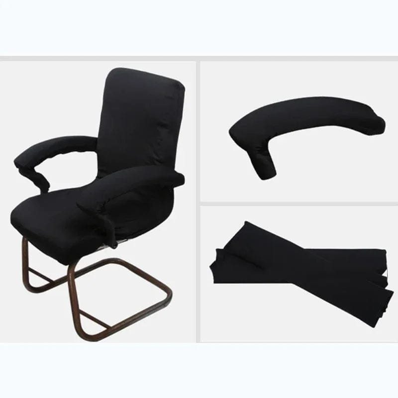 Showlu Fashion Store 1 Pair Computer Chair Armrest Covers with Sponge Spandex Stretch Office Chair Armrest Covers Removable Seat Arm Rest Covering