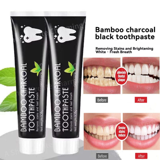 Showlu Fashion Store 1 PCS Bamboo Charcoal Toothpaste Whitening Teeth Activated carbon Removing Yellow Teeth Cleaning Tooth Stain Oral Fresh Tooth Care