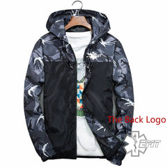  Showlu Fashion Store 1 / S EMT Paramedic Emergency Medical 2023 Men's New Long Sleeves Splicing Camouflage Windbreaker Jackets Zipper Hoodies Coat Clothing