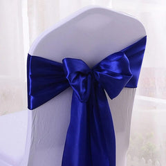 SHOWLU FASHION STORE 10/100pcs Satin Chair Bow Sashes Wedding Chair Knots Ribbon Butterfly Ties For Party Event Hotel Banquet Home Decoration