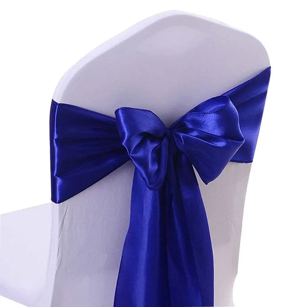 SHOWLU FASHION STORE 10/50pcs Chair Sashes Elastic Stretch Chair Bow Band Hotel Wedding Banquet Chair Decor Birthday Party Outdoor Camping Chair Sash