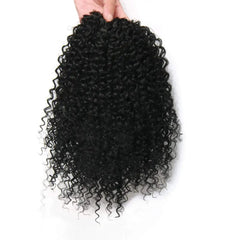 SHOWLU FASHION STORE 10 Inch Synthetic Afro Drawstring Ponytail Kinky Curly Ponytail Drawstring Afro Puffs Curly Ponytail Extension For Women