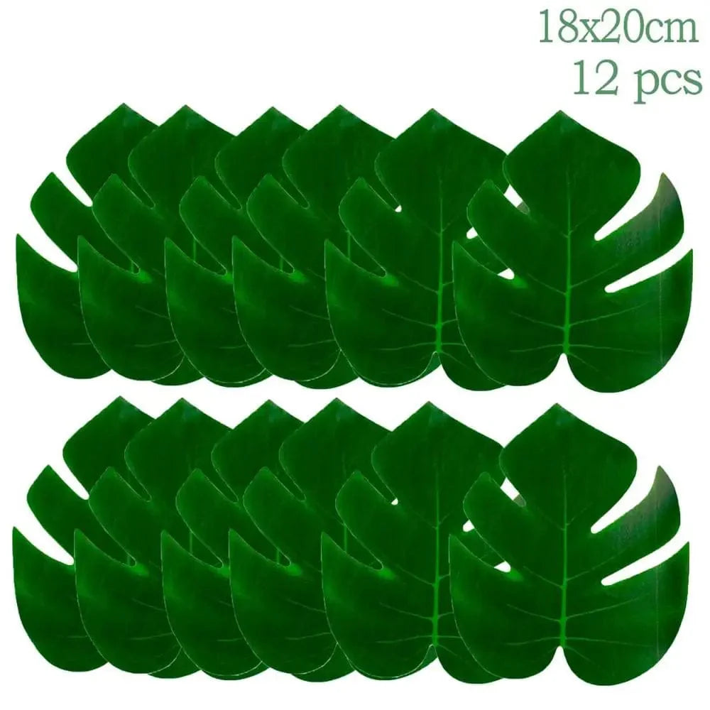 Sage green and gold disposable tableware set with leaves design, including paper plates, cups, and napkins for wedding decor.