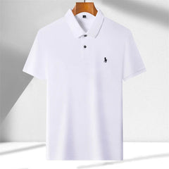 SHOWLU FASHION STORE 100% cotton high-end short sleeve POLO shirt men's summer fashion designer horse logo brand embroidered Luxury casual T-shirt