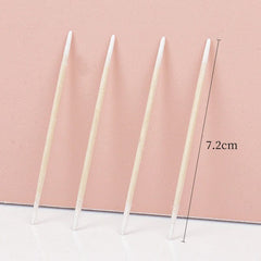 Showlu Fashion Store 100 pcs 100/300 Pcs Disposable Ultra-small Cotton Swab Brush Lint Free Micro Wood Makeup Brushes Eyelash Extension Glue Removing Tools