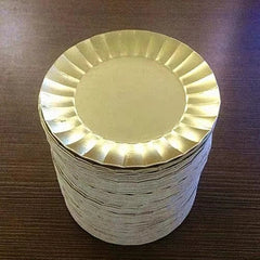 Showlu Fashion Store 100 Pcs Golden Silver Plastic Diameter 9.8/8.8 Cm Round Square Cake Boards Set Base Disposable Paper Cupcake Dessert Tray Tool