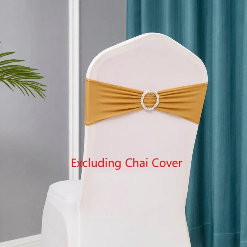 Showlu Fashion Store 10pcs/lot Stretch Lycra Spandex Chair Covers Bands With Buckle Slider For Wedding Decorations Wholesale Chair Sashes Bow heart