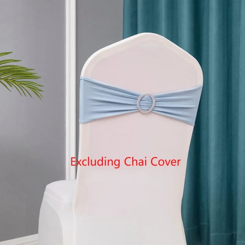 Showlu Fashion Store 10pcs/lot Stretch Lycra Spandex Chair Covers Bands With Buckle Slider For Wedding Decorations Wholesale Chair Sashes Bow heart