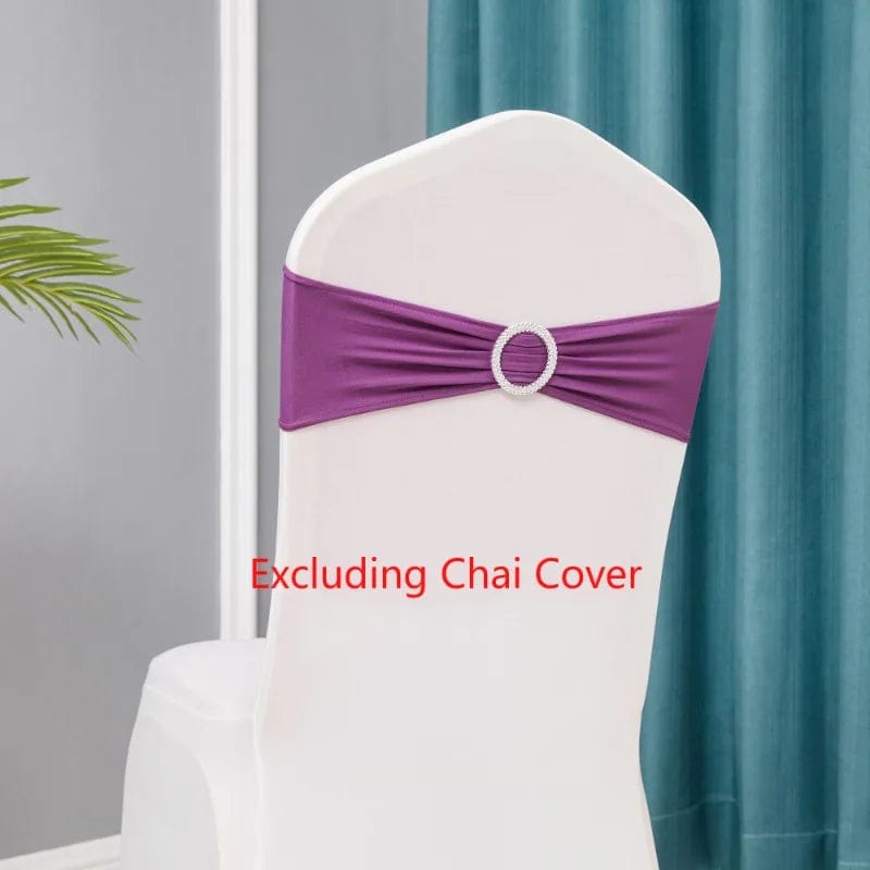 Showlu Fashion Store 10pcs/lot Stretch Lycra Spandex Chair Covers Bands With Buckle Slider For Wedding Decorations Wholesale Chair Sashes Bow heart