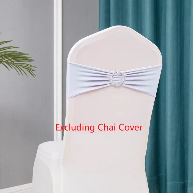 Showlu Fashion Store 10pcs/lot Stretch Lycra Spandex Chair Covers Bands With Buckle Slider For Wedding Decorations Wholesale Chair Sashes Bow heart