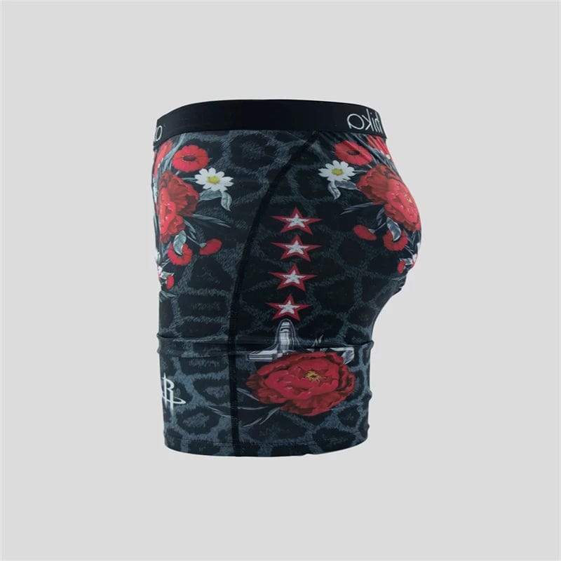  Showlu Fashion Store 1100 / 1pc / S Sexy Men Underwear Boxers Cueca Male Panties Lingerie Men Underpants Boxershorts Plus Size Fashion Print XXXL Man Boxer Briefs