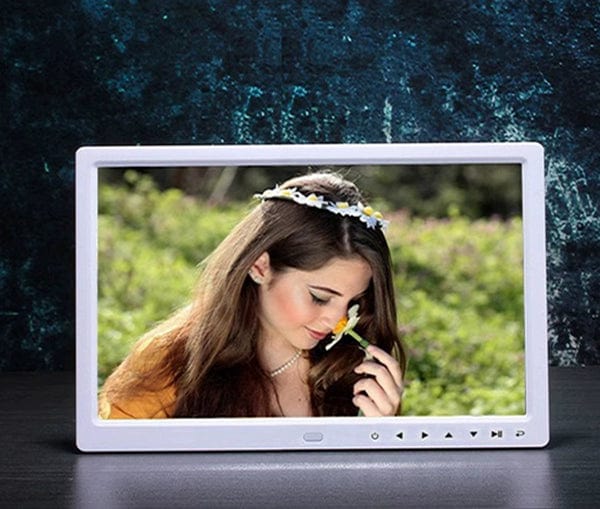 Showlu Fashion Store 12 inch 8G card with touch keys 15-Inch Digital Photo Frame 12-Inch Electronic Photo Album Wall-Mounted HD Picture Frame Video Advisement Player Price Tag Display