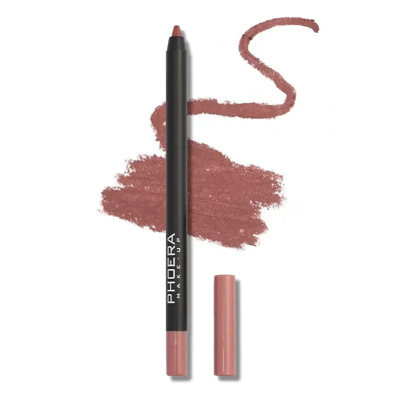  Showlu Fashion Store 12 Lasting Nude Brown Lip Liner Pen Matte Lipstick Pen Waterproof Lips Makeup Women Sexy Red Non-stick Cup Lips Contour Cosmetics