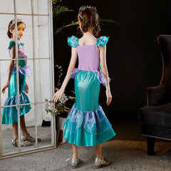 Showlu Fashion Store 121452038 Children's Mermaid Princess Dress Girls Birthday Formal Dress Children's Day Performance Costume Cosplay Disney