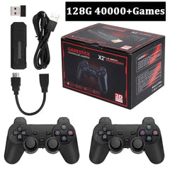  Showlu Fashion Store 128GB 40K Games X2 Plus 256G 50000 Games GD10 Pro 4K Game Stick 3D HD Retro Video Game Console Wireless Controller TV 50 Emulator For PS1/N64/DC