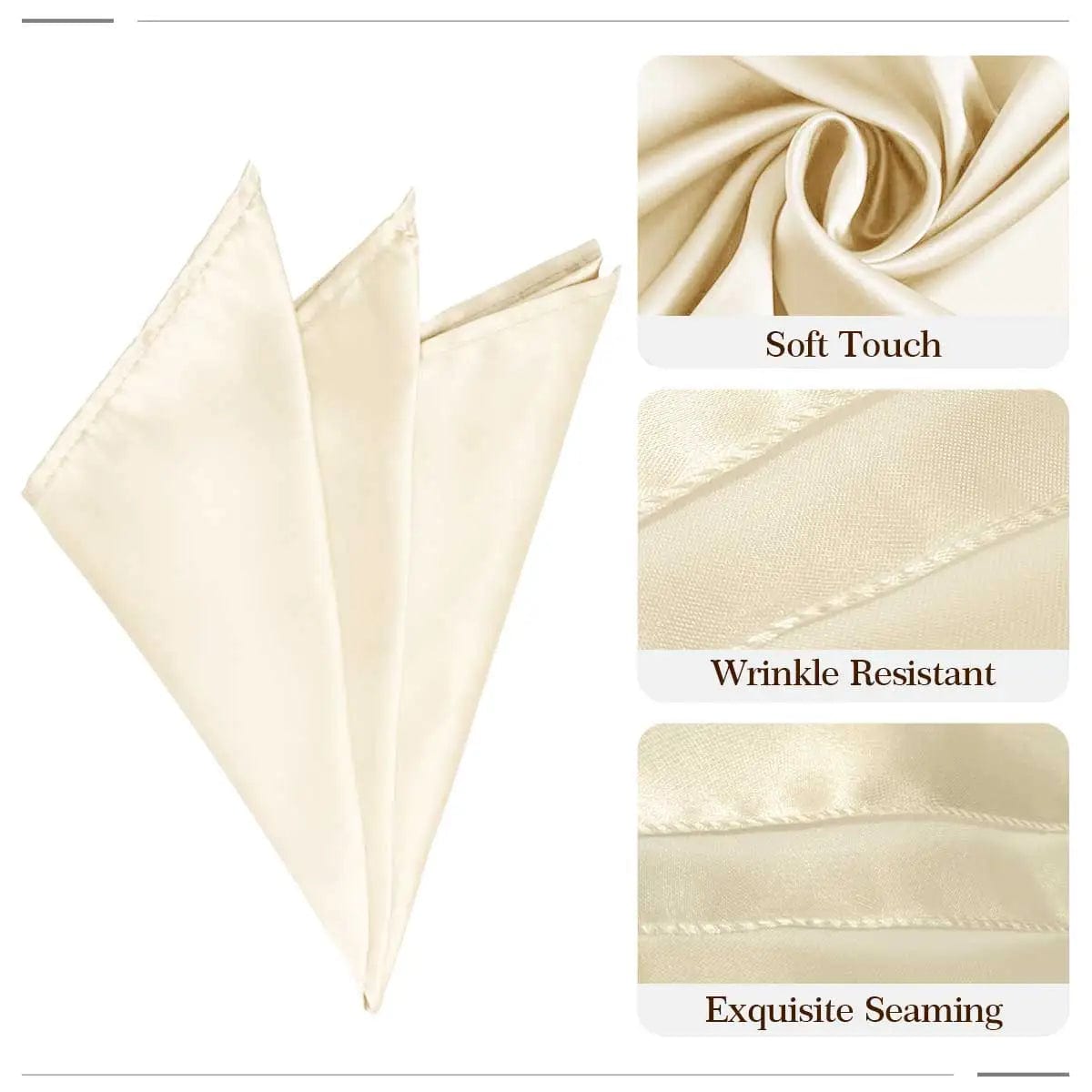 Showlu Fashion Store 12pcs 30*30cm Satin Napkin Serving Table Decor Dinner Towel for Wedding Party Home Hotel Christmas Decor Table Napkins White