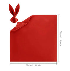 Showlu Fashion Store 12pcs red 12pcs 30*30cm Satin Napkin Serving Table Decor Dinner Towel for Wedding Party Home Hotel Christmas Decor Table Napkins White