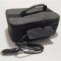 Showlu 12V portable car food warmer bag with insulated design for reheating and keeping meals warm during travel or work.