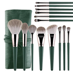  Showlu Fashion Store 14pcs brush bag JTFIL Makeup Brushes Soft Fluffy Makeup Tools Cosmetic Powder Eye Shadow Foundation Blush Blending Beauty Make Up Brush Beauty