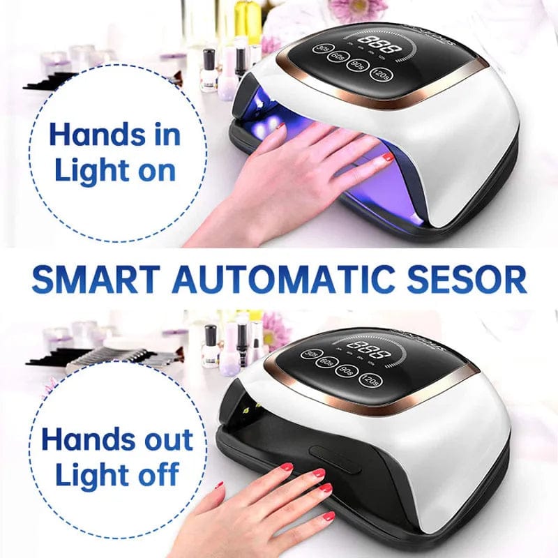 Showlu Fashion Store 168W 42LEDs Nail Drying Lamp For Manicure Professional Led UV Drying Lamp With Auto Sensor Smart Nail Salon Equipment Tools