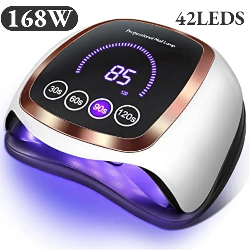 Showlu Fashion Store 168W 42LEDS / us 168W 42LEDs Nail Drying Lamp For Manicure Professional Led UV Drying Lamp With Auto Sensor Smart Nail Salon Equipment Tools