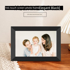  Showlu Fashion Store 16G-[Elegant Black] Gives Data Transmission Line Electronic Photo Album Digital Photo Frame Intelligent HD Electronic Mural Touch Screen Photo Frame WiFi Transmission Photo Video Music Automatic Player For Home Wedding Decoration Company Procurement Advertising Machine