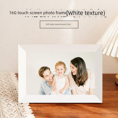  Showlu Fashion Store 16G-[Texted White] Gives Data Transmission Line Electronic Photo Album Digital Photo Frame Intelligent HD Electronic Mural Touch Screen Photo Frame WiFi Transmission Photo Video Music Automatic Player For Home Wedding Decoration Company Procurement Advertising Machine